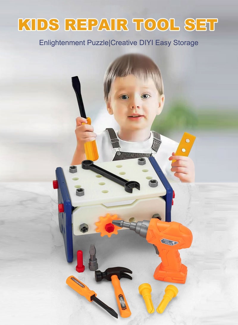 MaBaby Kids Tool Set - 12 PCS Toddler Tool, Montessori STEM Educational Pretend Play Construction Toy - Image 5