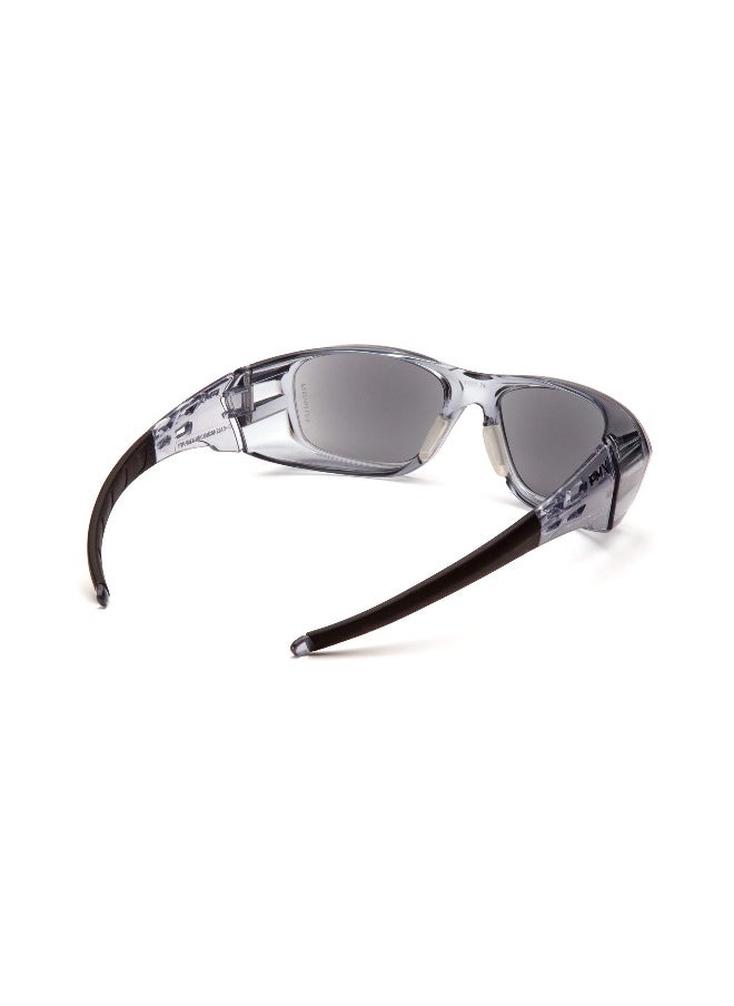PYRAMEX - Pyramex Emerge Plus Readers Safety Glass Gray Frame Clear Full Reader 15 Diopter Lens - Image 1