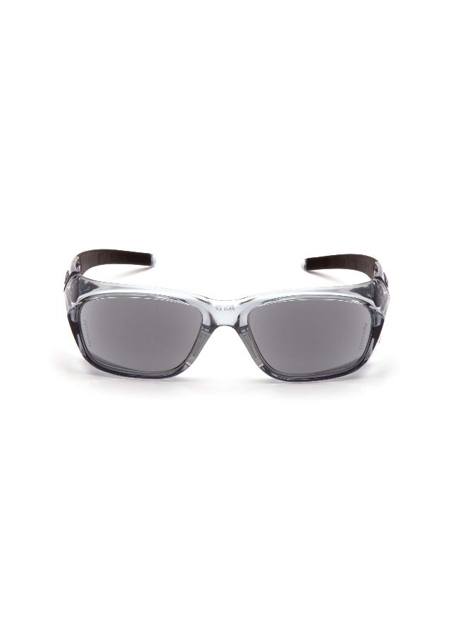 PYRAMEX - Pyramex Emerge Plus Readers Safety Glass Gray Frame Clear Full Reader 15 Diopter Lens - Image 1