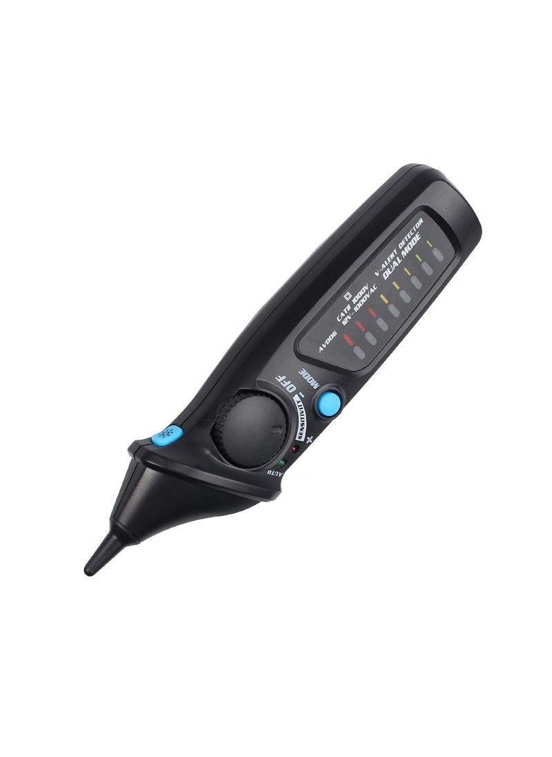 Generic - AVD06 Non-Contact Voltage Tester Pen for AC Power Outlets, 12-1000V, with Auto/Manual Modes, Adjustable Sensitivity, NCV Live Wire Detection, Color LED Indicator, and Flashlight. - Image 1