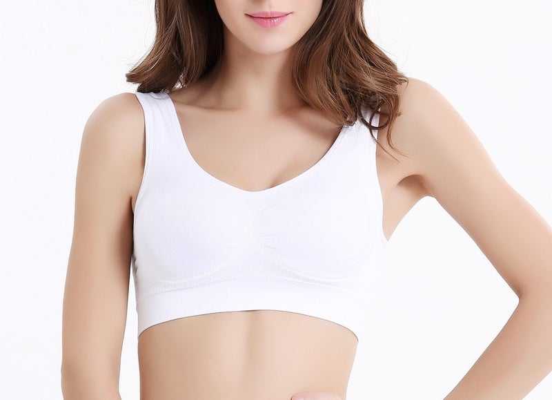 Hiking Gril Women's Comfort Workout Sports Bra Low-Impact Activity Sleep Bras Pack of 3 L - Image 2