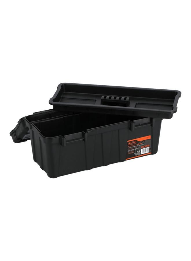 Tactix Plastic Tool Box Black and Orange 17inch - Image 4