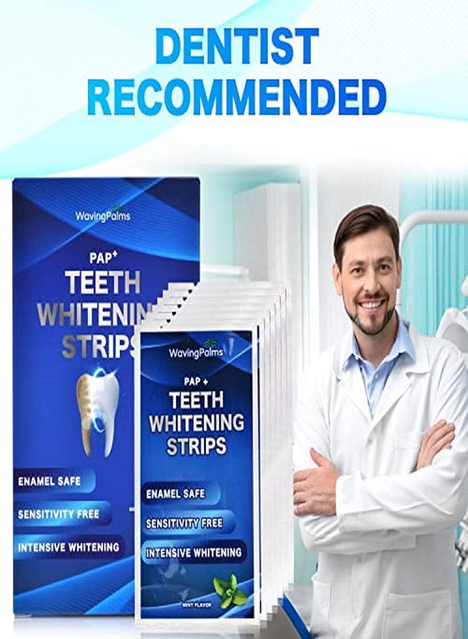 Waving Palms Sensitive Teeth Whitening Strips Kit: Professional Dental Whitening Set - 14 Hydrogen Peroxide-Free Treatments for Whiter Teeth - Effective & Gentle Teeth Whitener (28 PCS) - Image 2