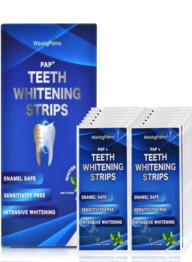 Waving Palms Sensitive Teeth Whitening Strips Kit: Professional Dental Whitening Set - 14 Hydrogen Peroxide-Free Treatments for Whiter Teeth - Effective & Gentle Teeth Whitener (28 PCS) - Image 1