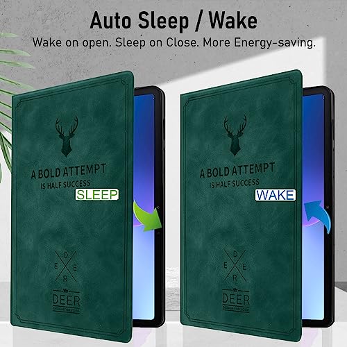 Robustrion Flip Stand Case Cover for Lenovo Tab M10 FHD 3rd Gen 10.1 inch Cover - Dark Green - Image 4