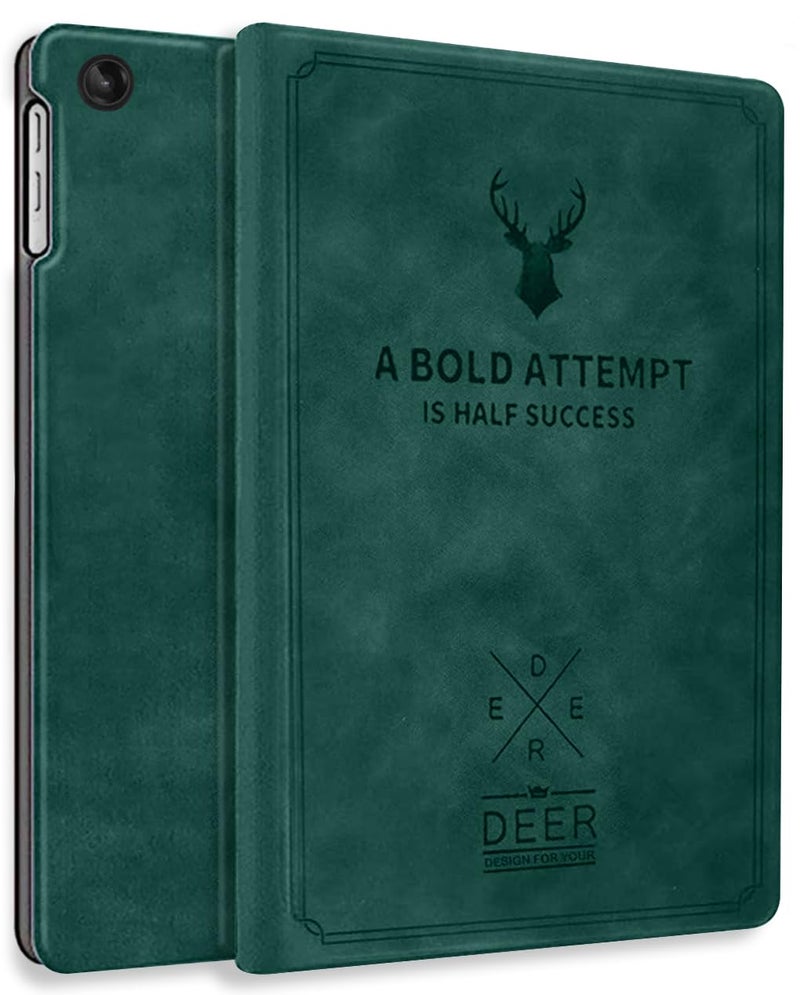 Robustrion Flip Stand Case Cover for Lenovo Tab M10 FHD 3rd Gen 10.1 inch Cover - Dark Green - Image 1