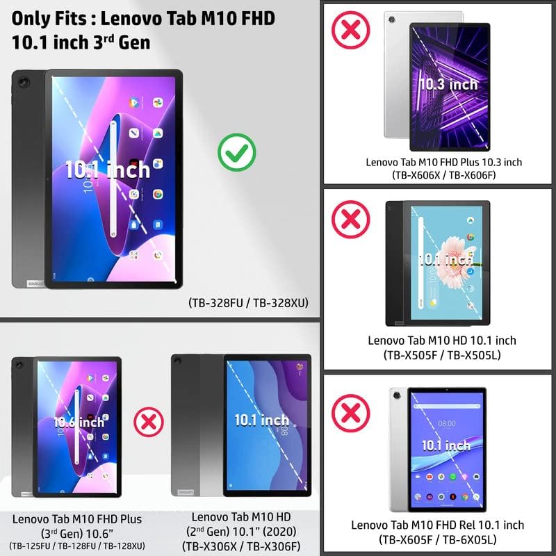 Robustrion Flip Stand Case Cover for Lenovo Tab M10 FHD 3rd Gen 10.1 inch Cover - Dark Green - Image 2