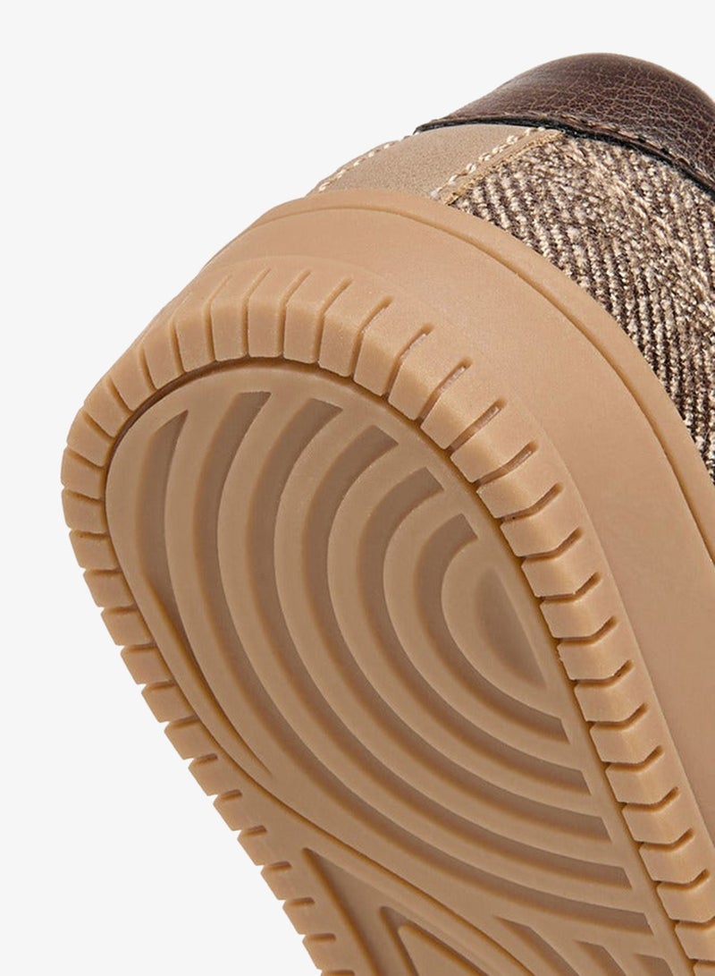 JUNIORS Panelled Sneakers with Hook and Loop Closure - Image 5