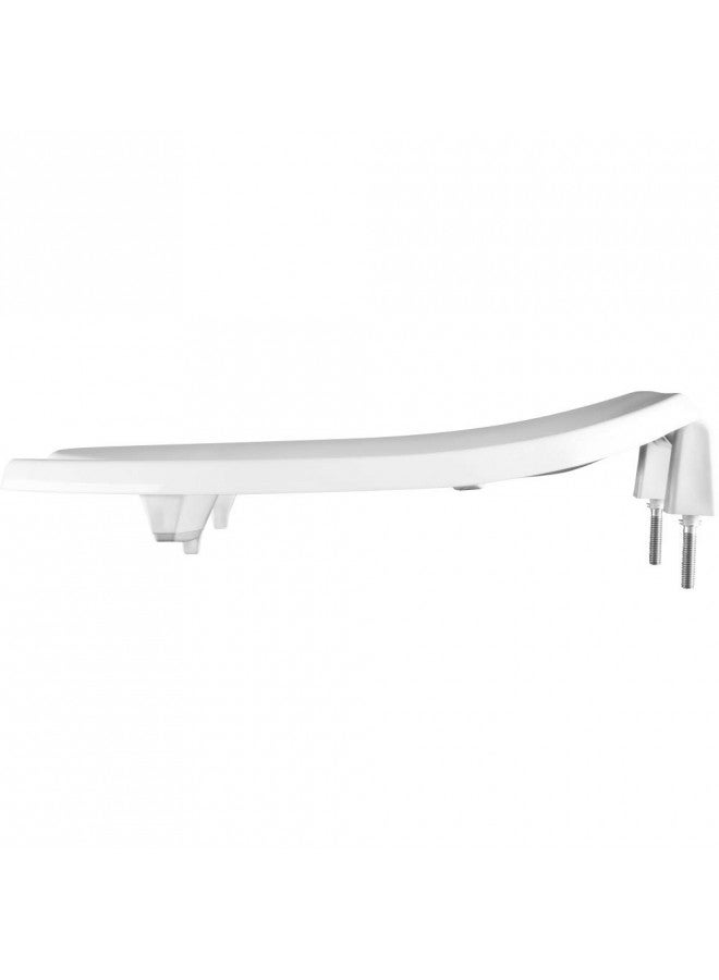Bemis BEMIS 2L2155T 000 Medic-Aid 2" Lift Raised Open Front Plastic Toilet Seat, ELONGATED, Long Lasting Solid Plastic, White  - Image 2