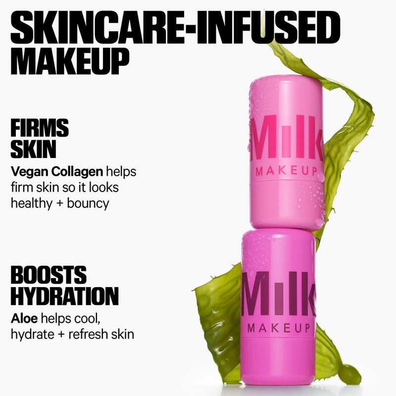 Milk Makeup Cooling Water Jelly Tint â€“ Long-Lasting Sheer Lip + Cheek Stain with Firming Vegan Collagen + Hydrating Aloe â€“ Transfer Proof, Buildable Lip Tint + Blush â€“ Splash (Berry), 0.17 oz - Image 2