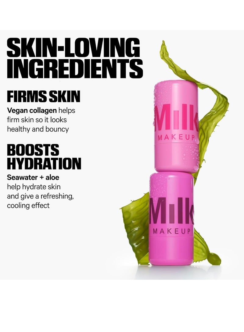 MILK MAKEUP Milk Makeup Cooling Water Jelly Tint, Splash (Berry) - 0.17 oz - Sheer Lip & Cheek Stain - Buildable Watercolor Finish - 1,000+ Swipes Per Stick - Vegan, Cruelty Free - Image 3