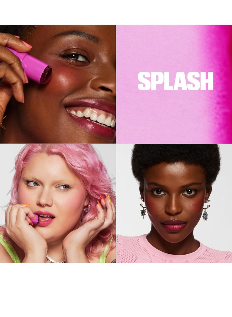 MILK MAKEUP Milk Makeup Cooling Water Jelly Tint, Splash (Berry) - 0.17 oz - Sheer Lip & Cheek Stain - Buildable Watercolor Finish - 1,000+ Swipes Per Stick - Vegan, Cruelty Free - Image 4