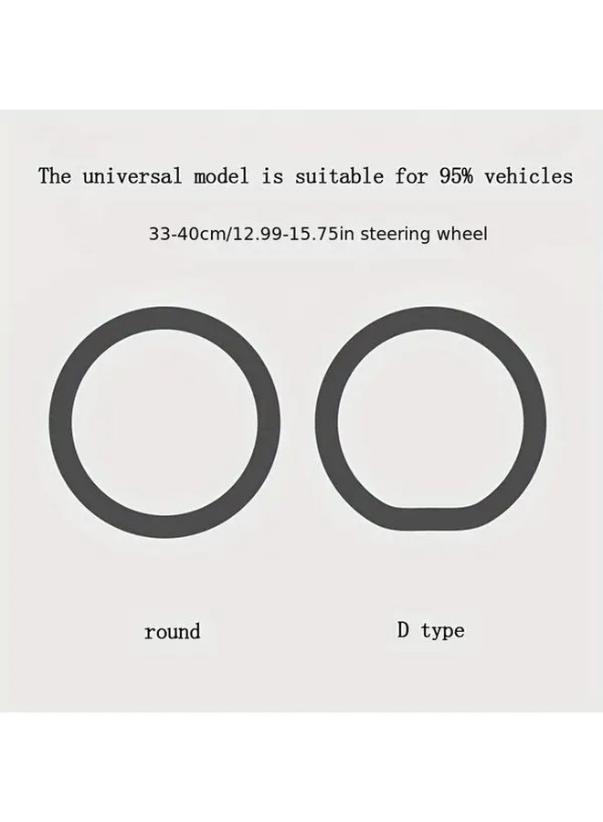 Black Ultra Thin Anti Slip Silicone Steering Wheel Cover Durable Scratch Resistant - Image 5