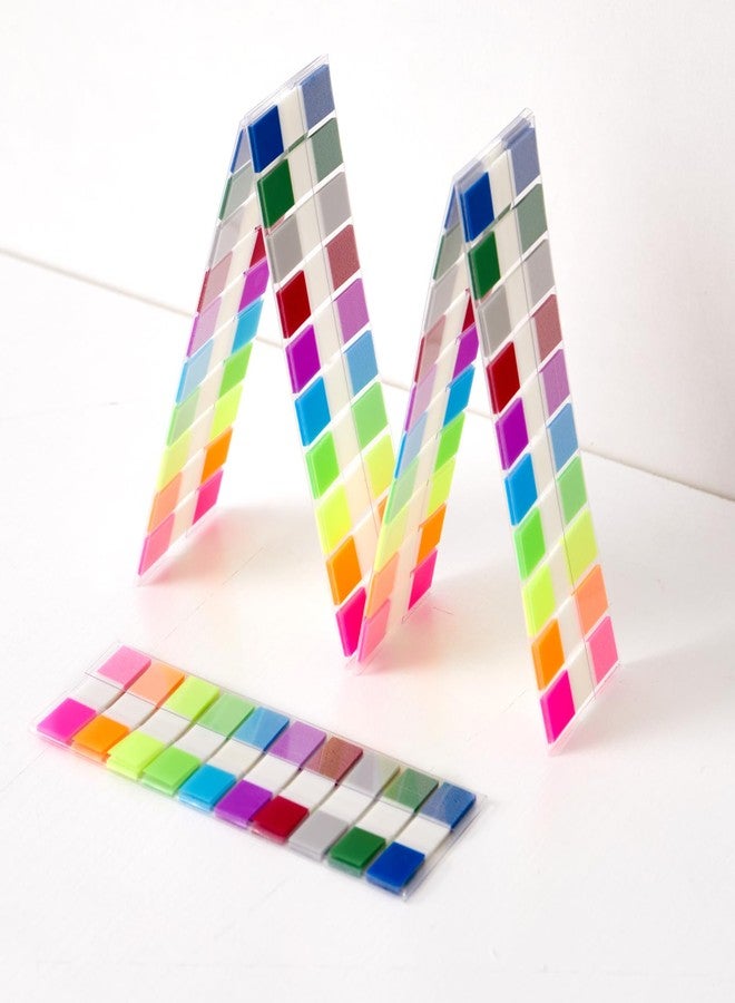 Quellance Sticky Tabs Notes Page Marker - 1000Pcs Transparent Pop Up Writable Colored Book Index Tab Repositionable File Flags Label Self Adhesive Divider Sticker for Notebook Office School Teacher Planner Memo - Image 2
