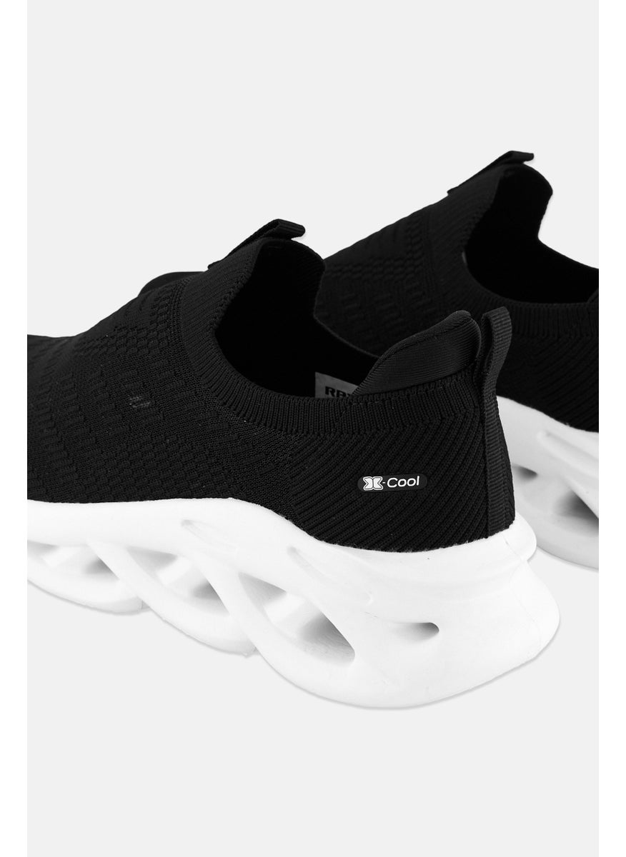 RBX Women Brand Logo Slip On Hiking Shoes, Black  - Image 3