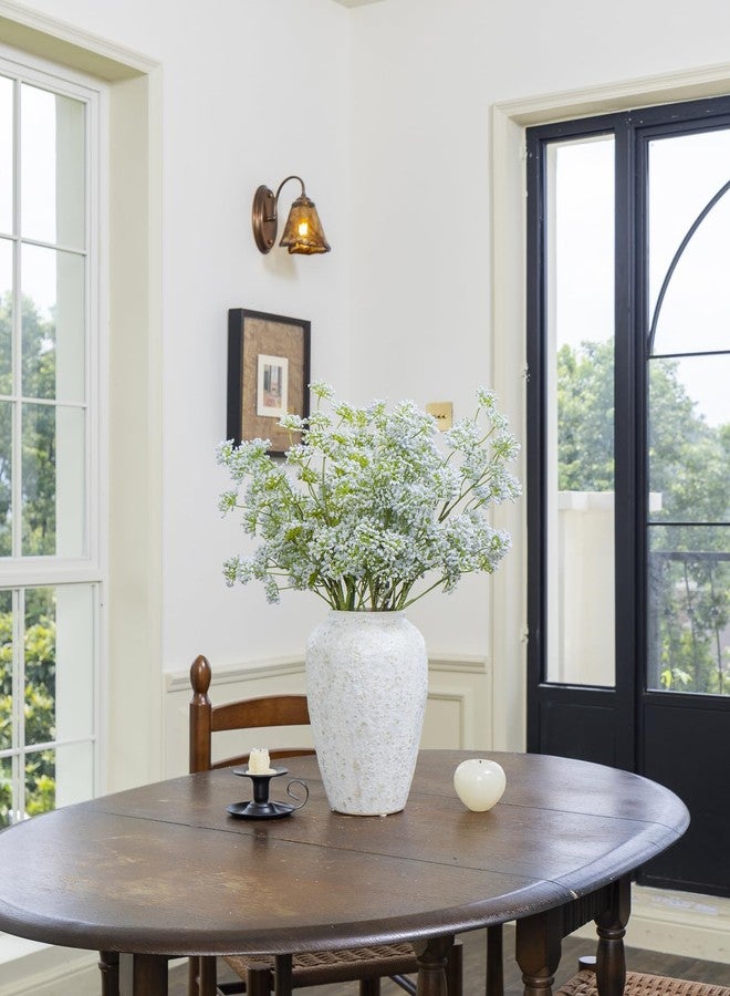 Green Moon 6PCS Realistic Artificial Baby Breath Flowers Stems Bulk for Vase - 24.5”, Light Blue Gypsophila Flower Faux Branches for DIY Bouquet Table Centerpieces Kitchen Dinning Room Home Decor - Image 2