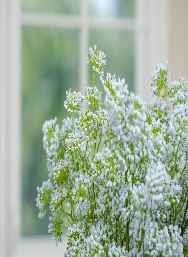 Green Moon 6PCS Realistic Artificial Baby Breath Flowers Stems Bulk for Vase - 24.5”, Light Blue Gypsophila Flower Faux Branches for DIY Bouquet Table Centerpieces Kitchen Dinning Room Home Decor - Image 3