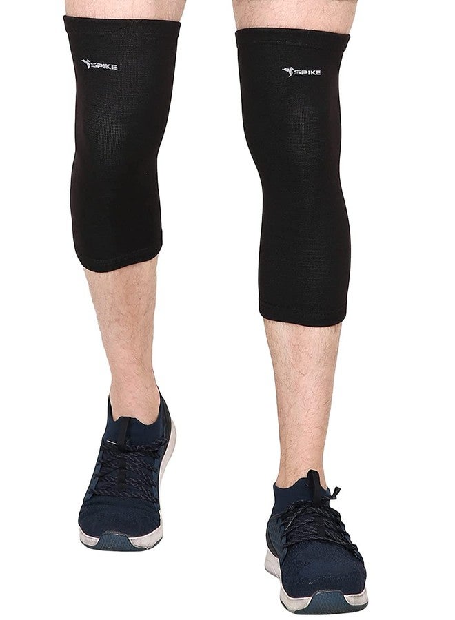 Spike Knee Cap Brace Support for Knee Pain Relief, Gym Running, Cycling, Jogging for Both Men and Women (Large) - Image 4