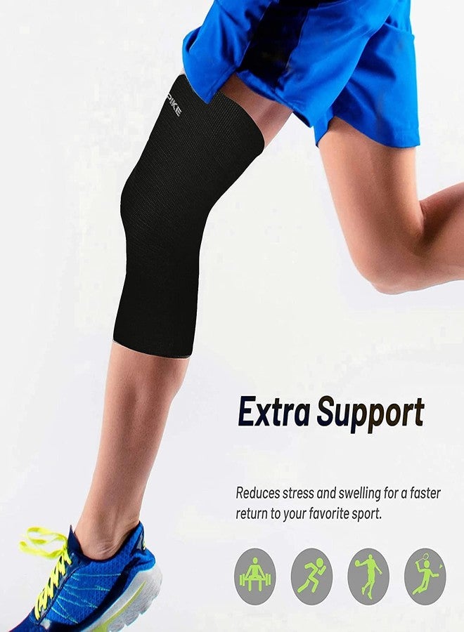 Spike Knee Cap Brace Support for Knee Pain Relief, Gym Running, Cycling, Jogging for Both Men and Women (Large) - Image 3