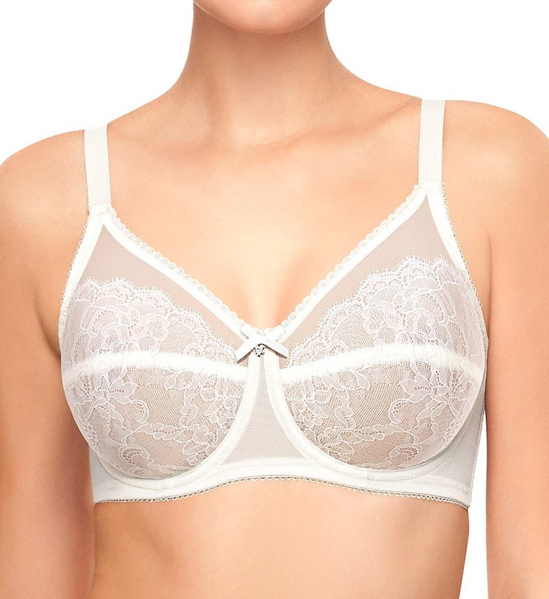 Wacoal womens Retro Chic Full Figure Underwire bras, Ivory, 38DDD US