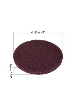 uxcell uxcell 5 Inch Scrubber Scouring Pads Drill Scuffing Disc Hoop and Loop Surface Conditioning Disc 8pcs  - Image 2