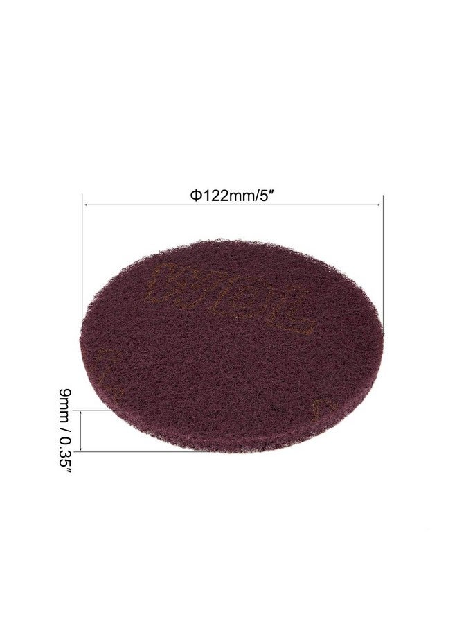 uxcell uxcell 5 Inch Scrubber Scouring Pads Drill Scuffing Disc Hoop and Loop Surface Conditioning Disc 8pcs  - Image 2