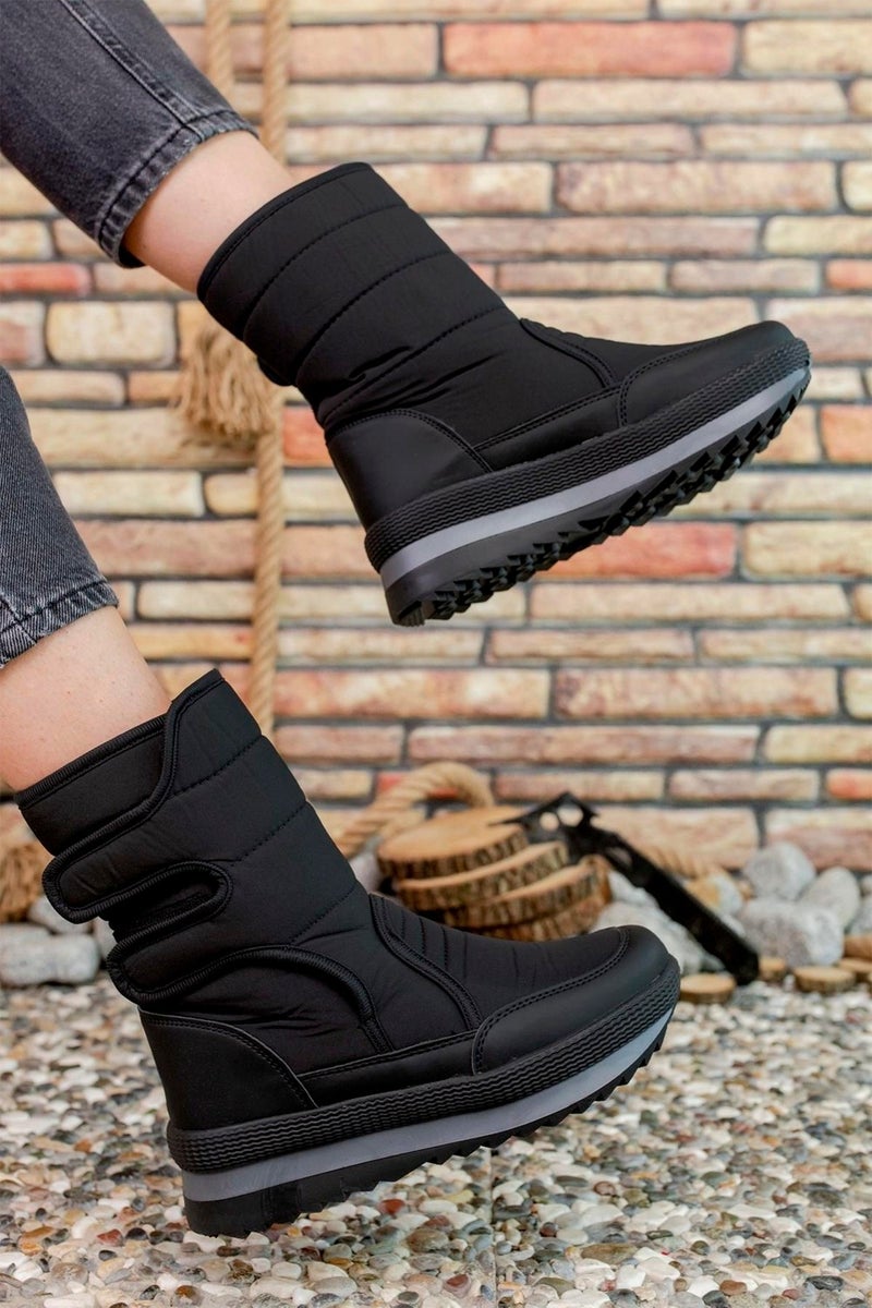 Riccon Unisex Snow Boots 0012802BLACK - Image 1