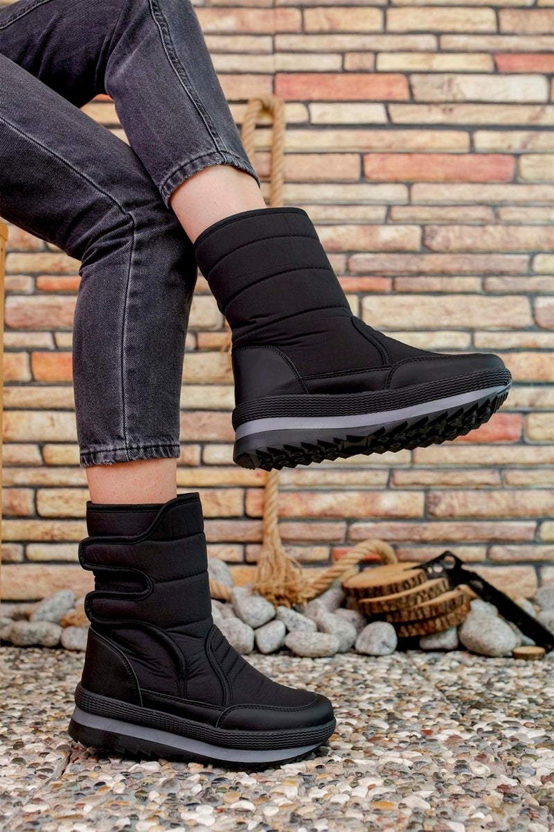 Riccon Unisex Snow Boots 0012802BLACK - Image 3