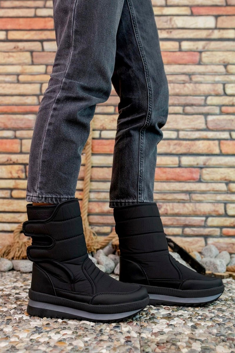 Riccon Unisex Snow Boots 0012802BLACK - Image 4