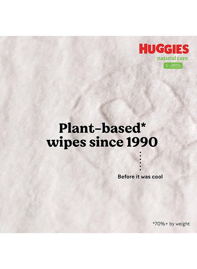 HUGGIES Natural Care Sensitive Baby Wipes, Hypoallergenic, 99% Purified Water, 3 Refill Packs (624 Wipes Total) - Image 5