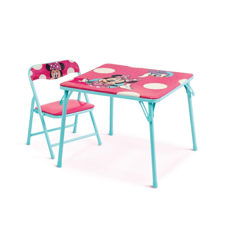 Minnie Jakks Pacific Minnie Jr Activity Table Set with One Chairs ,Teal and Red - Image 3