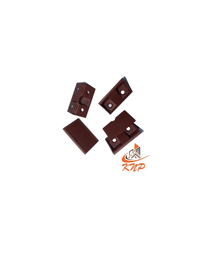 KNP PVC Shelf Support Brown - Pack of 12 pieces - Image 1