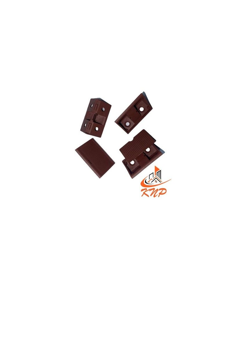 KNP PVC Shelf Support Brown - Pack of 12 pieces - Image 2