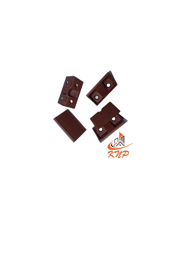KNP PVC Shelf Support Brown - Pack of 12 pieces - Image 3