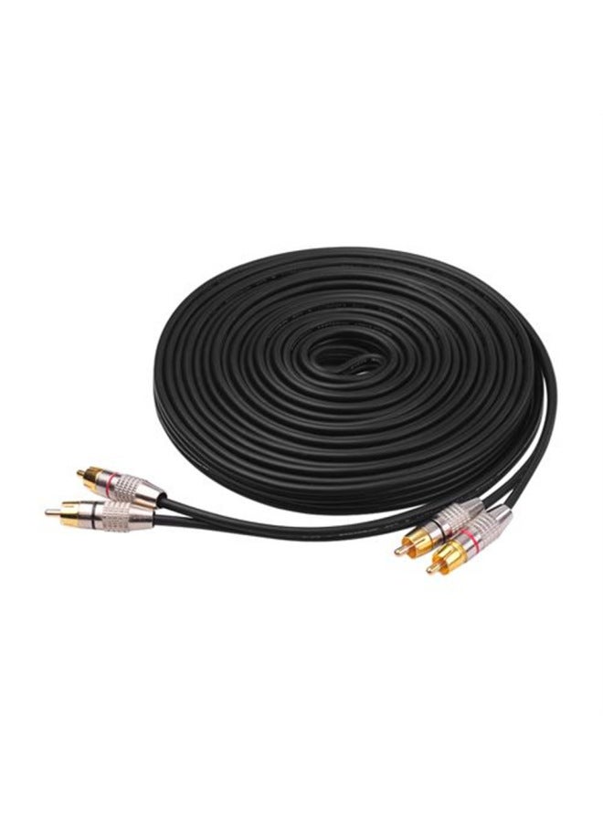 2RCA/2RCA Two-to-Two Audio Line Gold Plated Pure Copper Amplifier DVD HD Player Lotus Audio Line-Color:2RCA/2RCA-Line Length:2m  - Image 4