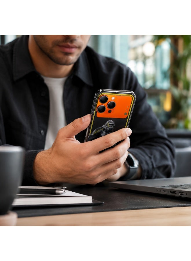 ATP Premium Tempered Glass Camera Lens Protector Matte Alloy Full Module Guard Plate Cover for iPhone 17 Pro Max Orange - Image 2