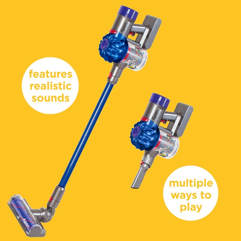 Casdon Dyson Cordless TOY Vacuum Cleaner Interactive & Officially Licensed Toy For Children Aged 3+ Realistic Role-Play Fun, Blue - Image 2