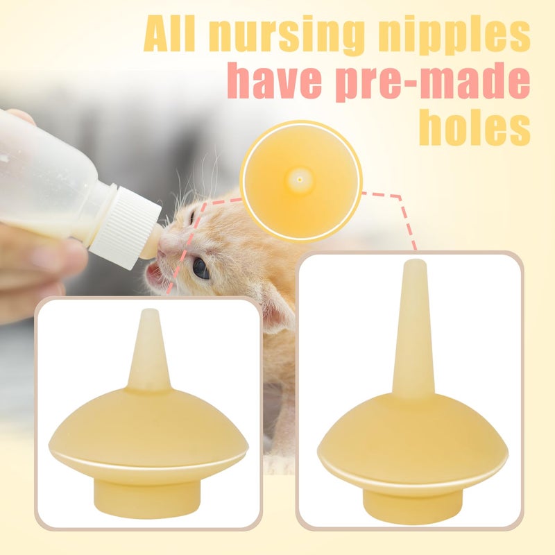 Xuanda Mini Pet Feeding Bottle and Syringes with Nipples for Small Cat Dog Animals,Kittens, Puppies, Rabbits, Small Animals, Squirrel (Model 5) - Image 3