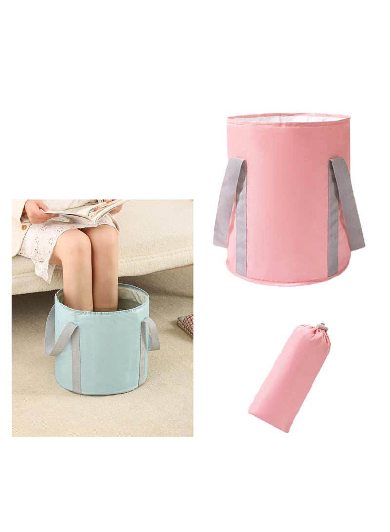 Folding Foot Bath, Soaking Foot Bucket, Foldable Portable Foot Soaking Tub, Travel Foot Bath Tub for Foot SPA Soaking Feet, Home Pedicure Basin, Outdoor Camping, Fishing Hiking Container, Two Sizes - Image 1