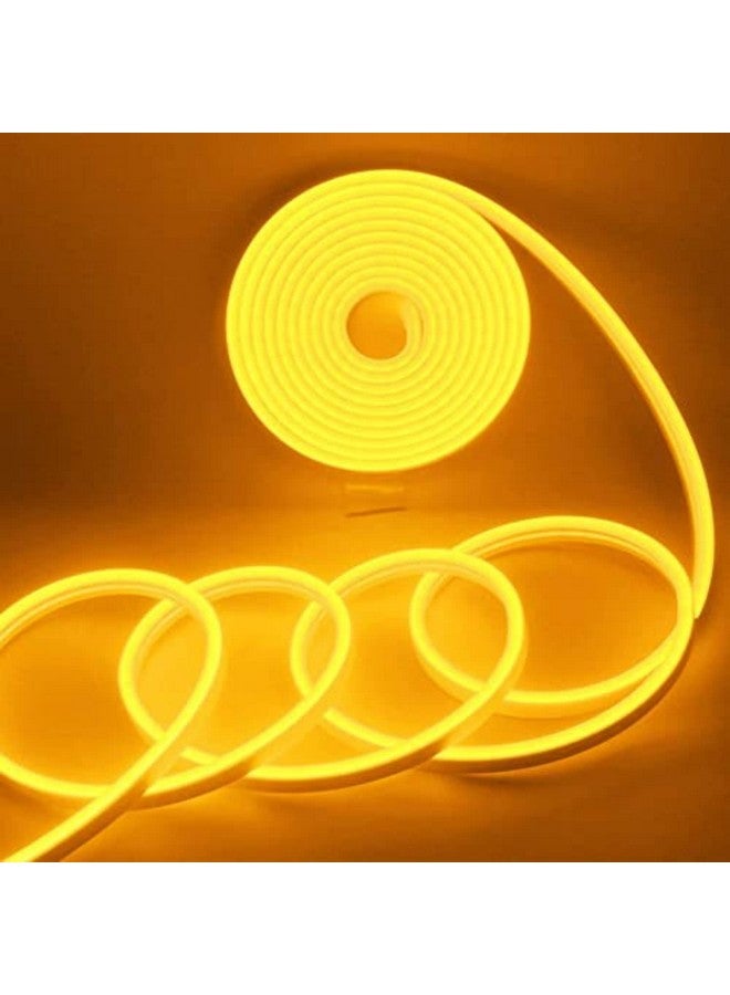 MANSAA MANSAA Neon Light Strip | 18 Months Warranty | 5 Meters/16.4 ft, Led Strip Light, Strip Lights for Home Decoration, Neon Light for Indoor & Outdoor, 12V Adaptor, Shockproof & Waterproof (Yellow) - Image 2