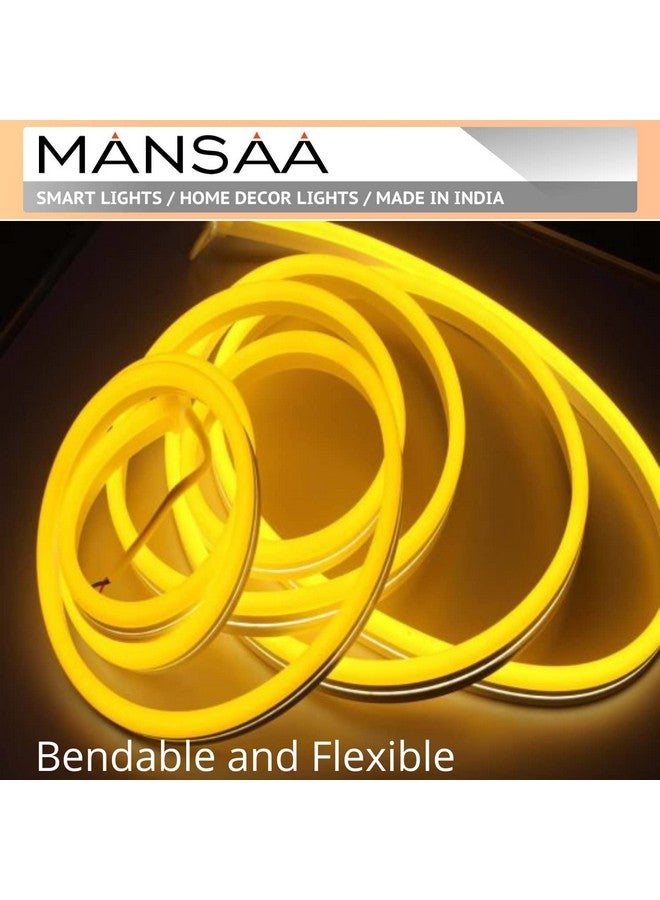 MANSAA MANSAA Neon Light Strip | 18 Months Warranty | 5 Meters/16.4 ft, Led Strip Light, Strip Lights for Home Decoration, Neon Light for Indoor & Outdoor, 12V Adaptor, Shockproof & Waterproof (Yellow) - Image 4