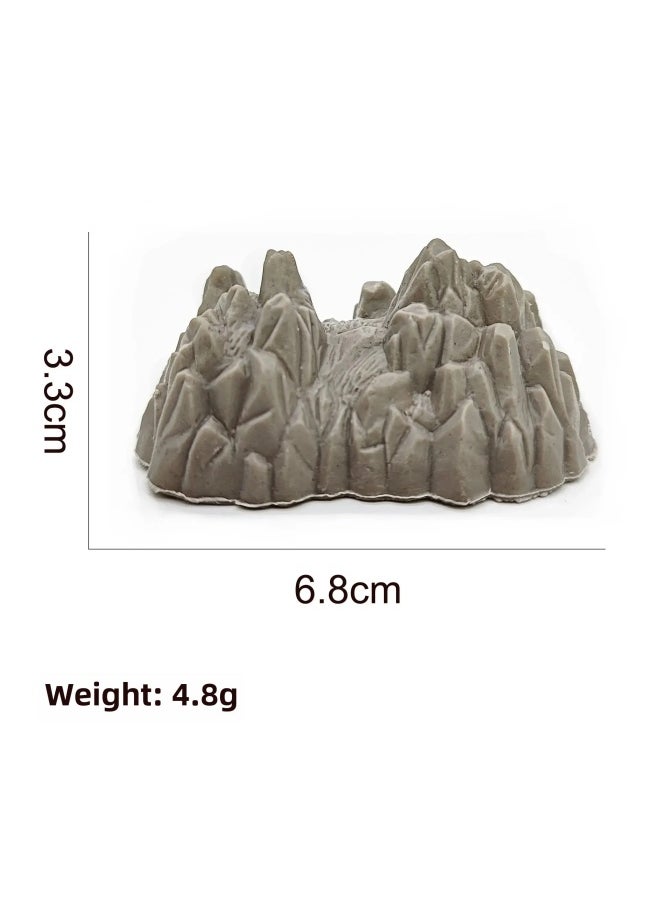 Generic - Dinosaur Themed Scene Decoration Simulation Plant Tree Wooden Head Fire Mountain Rock Fence Dinosaur Egg Sand Plate Model Access-Color:Dinosaur Map Non-woven 78.5x69cm - Image 1