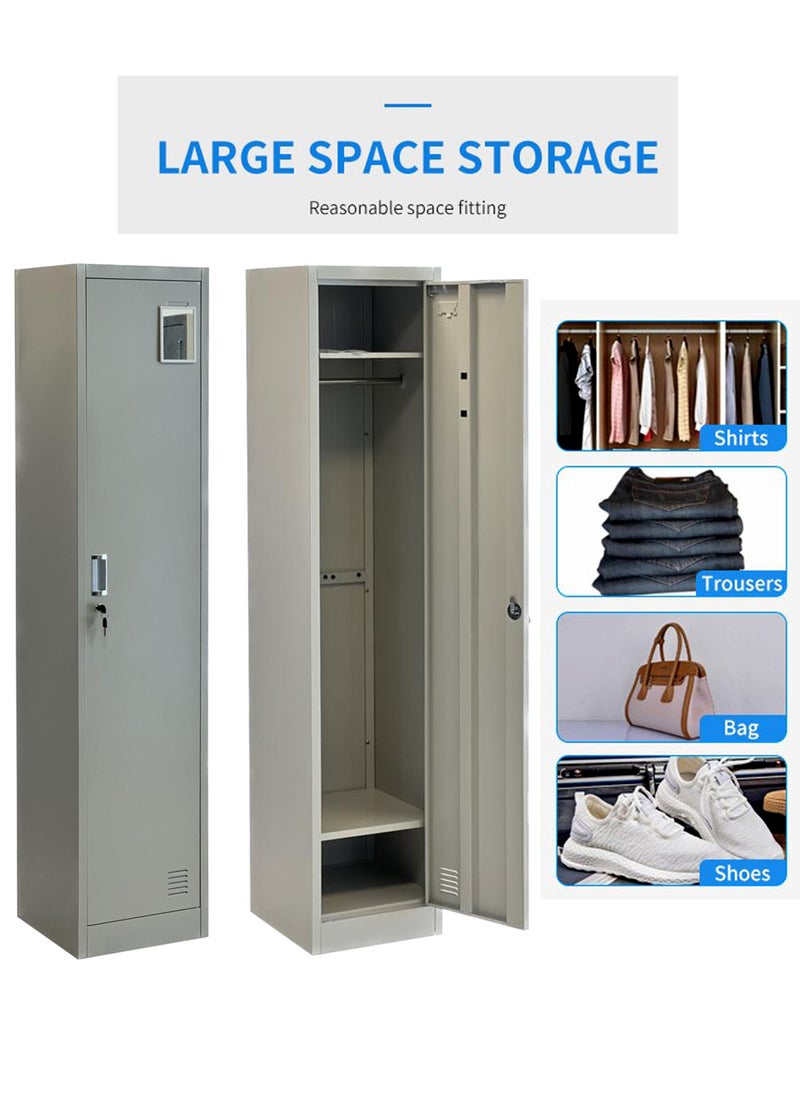 Living - Single Door File Cabinet Metal Locker 42*38*180cm - Image 1