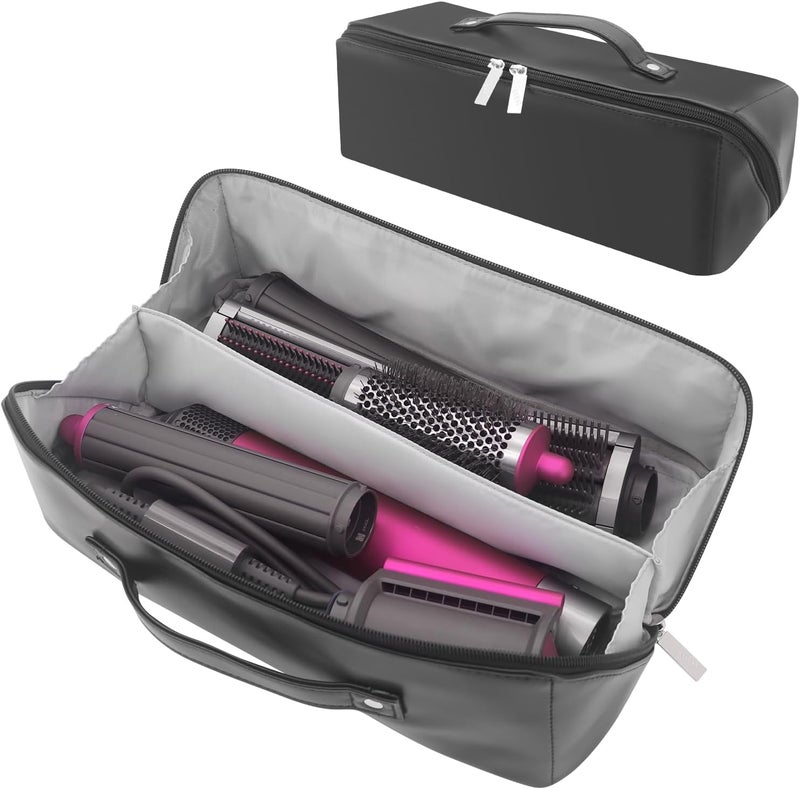 Buwico Portable Carrying Pouch for Dyson Airwrap Styler Supersonic Hair Dryer and Attachments Black