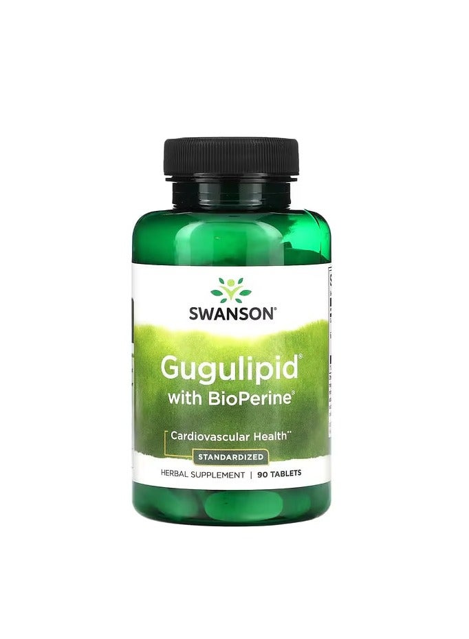 SWANSON Gugulipid with BioPerine Herbal Supplement - 90 Tablets