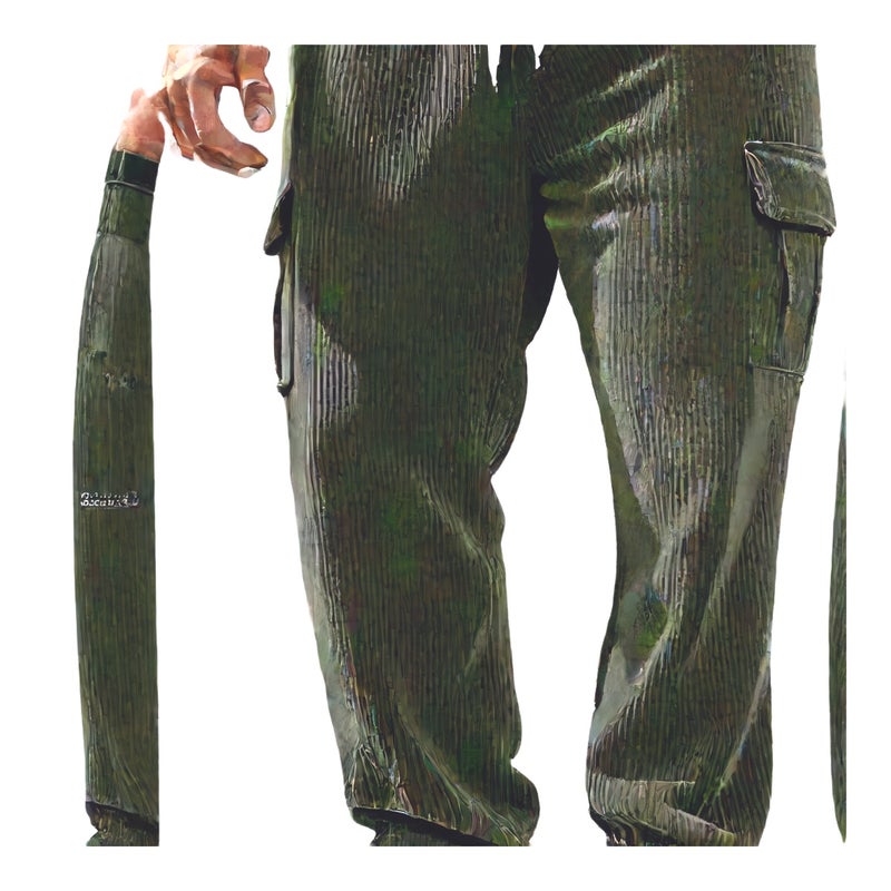 Corduroy Cargo Pants with Pockets for Men Outdoor Casual Trousers - Image 1