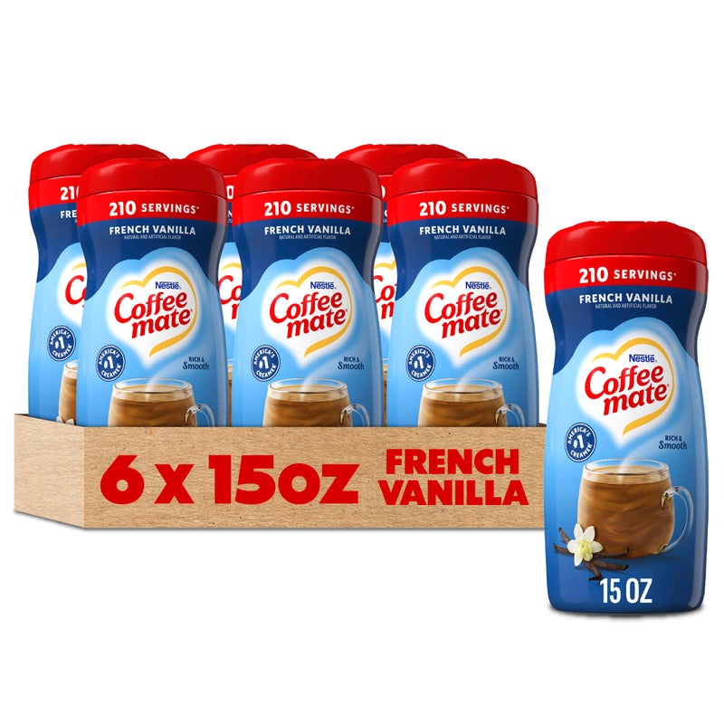 Coffee Mate Coffeemate French Vanilla Powdered Coffee Creamer 15Ounce Packages Pack of 6 - Image 3