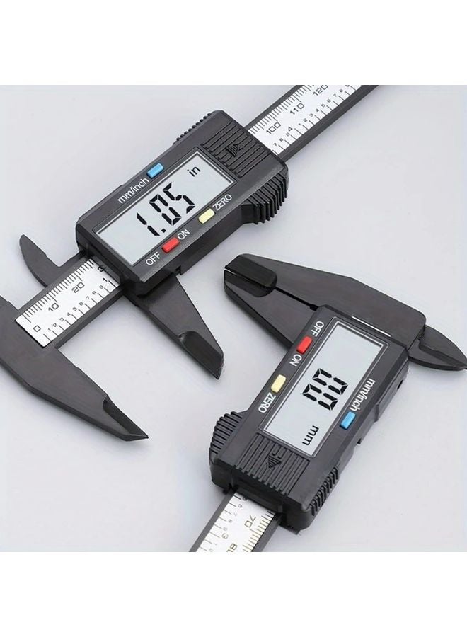 Black Electronic Digital Caliper with Large LCD Screen Precise Measuring Tool - Image 4