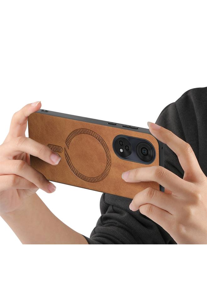 اس-توب جراب خلفي مغناطيسي من البولي يوريثان لهاتف OPPO Reno10 Pro+ 5G Retro Magsafe - Image 4