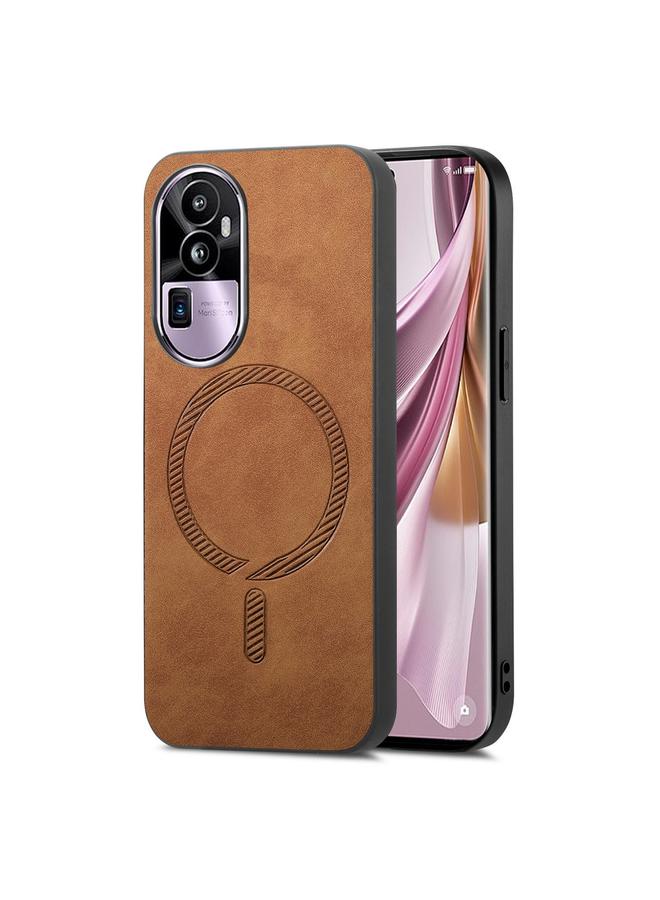 اس-توب جراب خلفي مغناطيسي من البولي يوريثان لهاتف OPPO Reno10 Pro+ 5G Retro Magsafe - Image 1